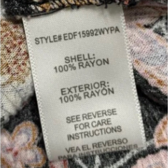 A Beautiful Soul Floral Dress Top Women’s Plus 18/20 New with Tags - Picture 8 of 10